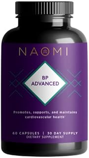 NAOMI BP Advanced, Supports Cardiovascular Health, Healthy Circulation, Olive Leaf Extract 1000mg, Vitamin K2 180mcg, 30-Day Supply