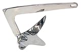  Yacht Steel Lee Anker, industriepoliert, 10kg