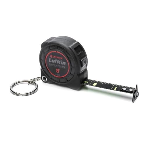 LUFKIN - Tape,Keychain,Black Blade,1/2