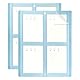 2Pcs 2x2 Kartenmatte für Cricut Explore & Cricut Maker, 4 in 1 Kartenschneidematte Cricut Maker Card Cutting Mat, Wiederverwendbare Kartenmatte für Karten Schnell Erstellen Sie 4 individuelle Karten