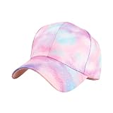 Girls Baseball Cap, Adjustable Pink Sun Hat, Summer Beach Play Hat Outdoor