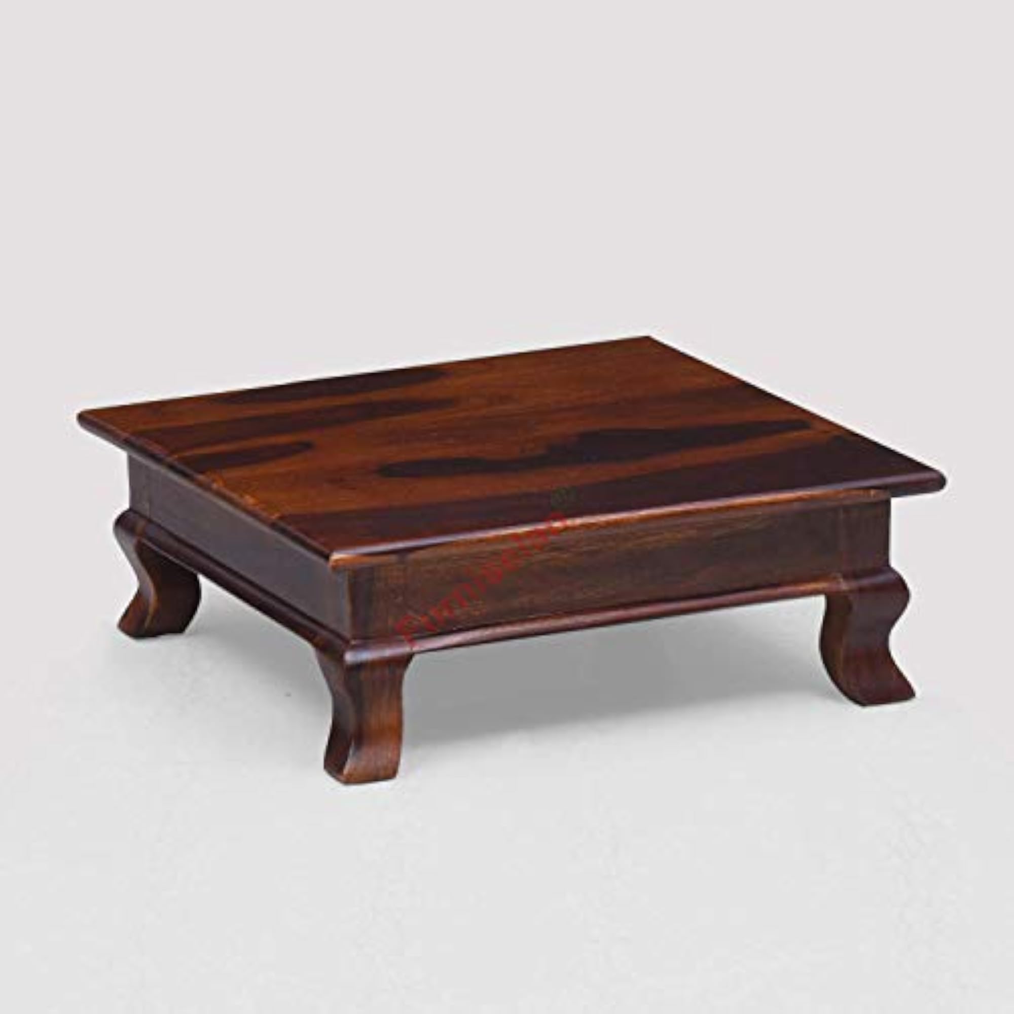 Wooden Chowki for Home, Decorative Pooja Stool