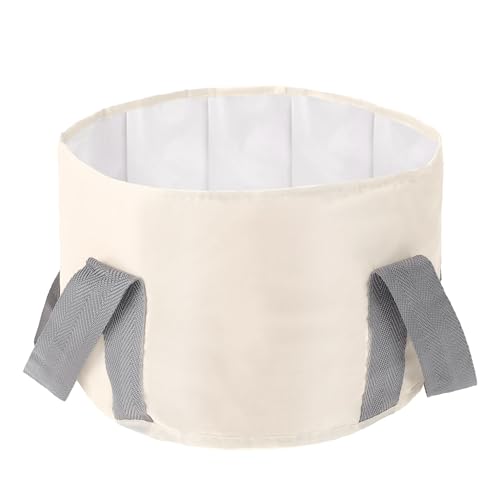 Bolsa plegable para baño de pies beige