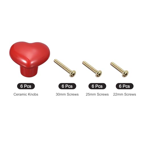 Uxcell 6Pcs Ceramic Knobs, Kitchen Drawer Knobs - Image 3