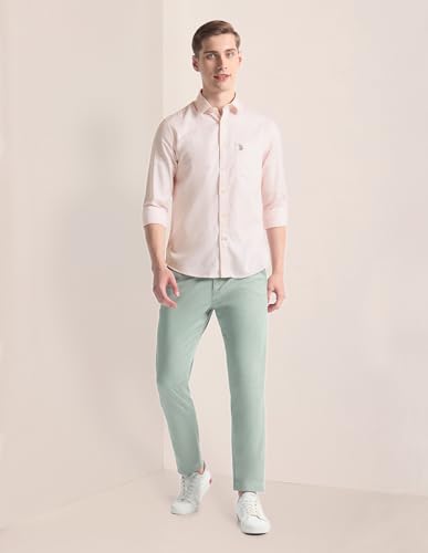 Image of U.S. Polo ASSN. Men's Cotton Blend Regular Fit Shirt