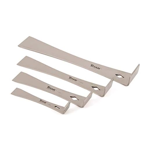 Titan 17009 4-Piece Stainless Steel Pry Bar Scraper Set