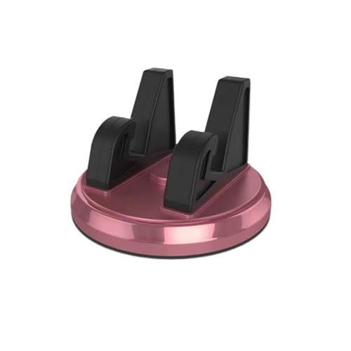 Image of 360 Rotatable Car Phone Holder for Dashboard, Silicone Non-Slip & Stable Grip Phone Mount with Data Cable Management, Universal for Most Smartphones in Car & Home (Pink)