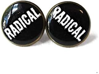 Brincos radicais Drippy estilo anos 90, joia grunge boho, joia gótica pastel, joia boêmia, joia cigana Boho Chic