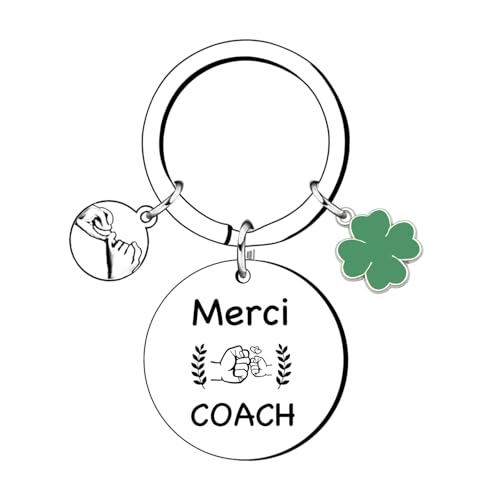 Porte-clés Personnalisé pour Coach,Cadeau pour Coach Sportif Porte-clés Coach foot cadeaux coachs sportif Homme Femme cadeau