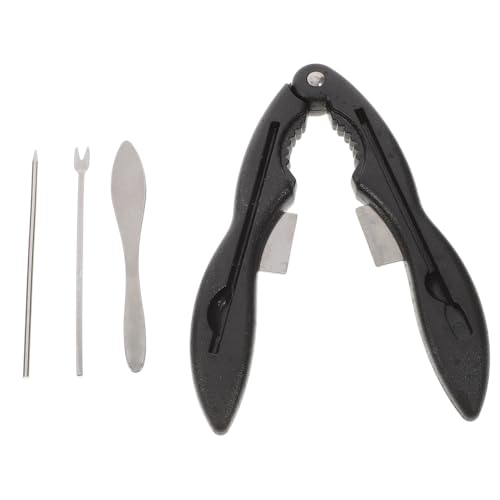 Cabilock 1 Set Stainless Steel Crab Tools Ergonomic Crackers and Picks for Seafood Easy to Use Kitchen Utensils for Crab Lobster and Shrimp Enjoyment and Labor Saving