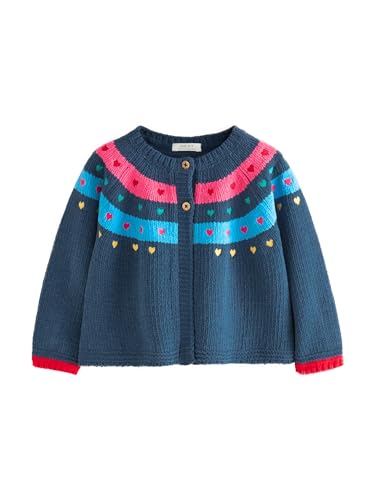Cardigan en maille à imprimé cœur pull boutonné fille NEXT