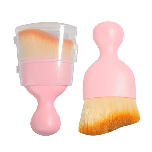 Image of AOCISKA Car Interior Detailing Brush,Soft Bristle Cleaning Brush Car Detailing Brush Dusting Brush,Car Interior Cleaning Tool,Auto Detail Brush Car Dash Duster Brush (Pink with Cap)