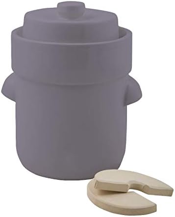 MS-Steinzeug Fermentatie met zuurkoolpot, 5 liter, steengrijs