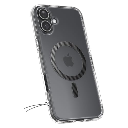 Image of Spigen for iPhone 16 Case, Ultra Hybrid MagFit [Anti-Yellowing] [Compatible with Magsafe] - Carbon Fiber