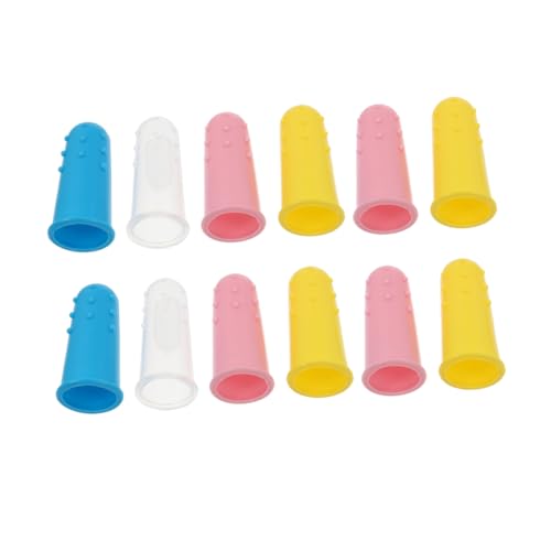 VALICLUD 12Piezas Silicona Para Bebés De Dedo Para Pequeños Herramienta De Limpieza Bucal Suave y Efectiva Para Oral Infantil