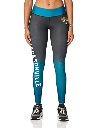 FOCO Jacksonville Jaguars Gradient Print Legging - Womens Extra Small