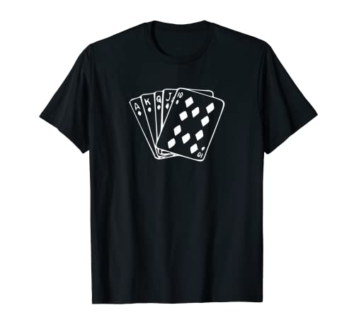 Camiseta Royal Flush Poker Camiseta