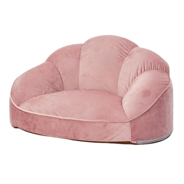 Amazon｜シェル型ローソファ1人掛け ベロア ピンク【代引不可】 生活
