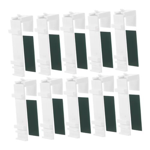 Zerodeko 10Sets Self Adhesive Curtain Rod Brackets No Drill Easy Installation for Pleated Blinds Versatile Louver Accessories Decorative Practical Hooks for Home Use