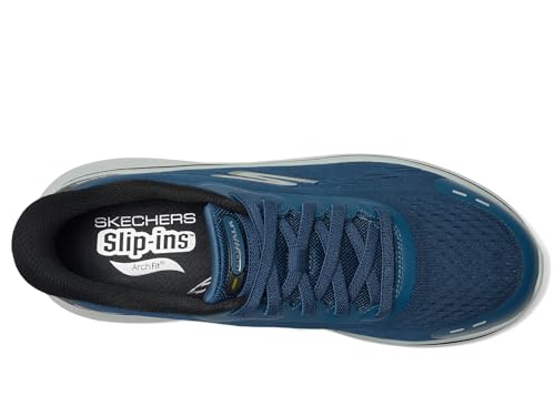 Skechers Men's Slip-Ins Relaxed Fit: Go Walk Arch Fit N-Joy - Nobend Sneaker In Navy Blue, Size 6.5 | Textile/Synthetic, Vegan, Machine Washable - 2