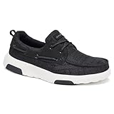 OrthoComfoot Womens Slip-On Shoes with Arch Support, Comfortable Orthopedic Sneakers for Plantar Fasciitis Pain Relief, Orthotics Supportive Loafers Black Size 8