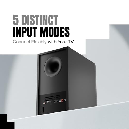 Image of Mivi Fort Hip-Hop 4000 400 Watts Cinematic Home Theatre [Launch], 5.1 Channel, Multiple EQ & Input Modes, BT v5.3, Remote Accessibility, Made in India Sound bar