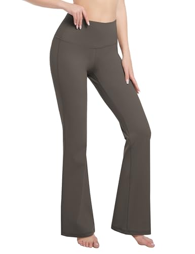 Image of BUBBLELIME Women Out Pockets High Waist Bootlegs Tummy Control Yoga Flared