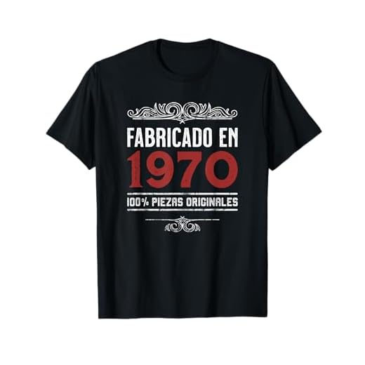 Hombre Fabricado En 1970 100% Piezas Originales Cumpleaños Camiseta