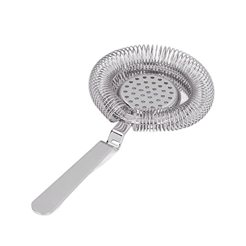 Colador de Barra, Colador de Bebida de Cóctel Profesional a Prueba de óxido para Restaurante para Coctelería para Fiesta (Plata)