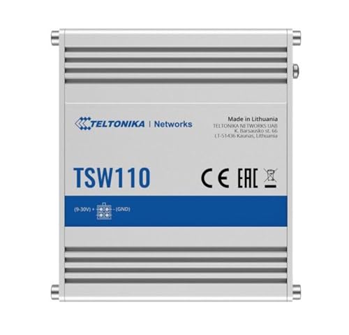 Teltonika TSW110 commutateur compact en aluminium avec 5 ports