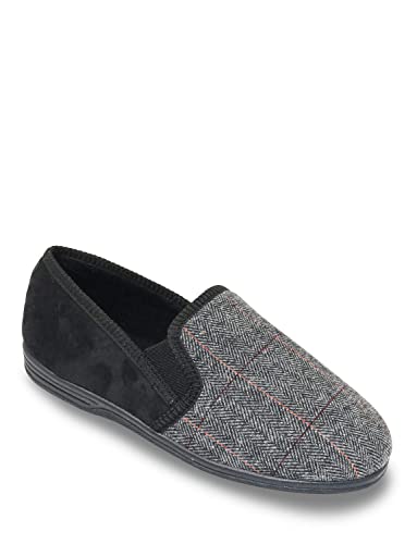 Chums Men's Wide Fitting Slipper Black 11 UK