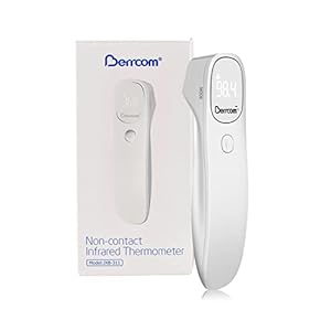 Berrcom Non Contact Infrared Thermometer Digital Forehead Thermometer for Adults and Kids Temperature Thermometer 3 in 1 with Fever Alert Touchless Baby Thermometer Large LED Display