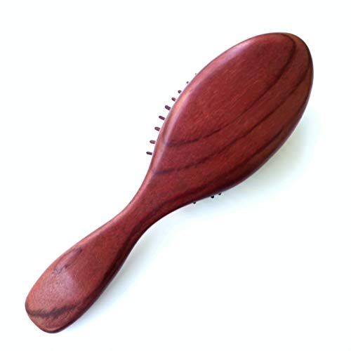 One&One Hair Brush - Natural Violet wood, Purpleheart Wood Hair Combs with Wooden Bristles and Air Cushion