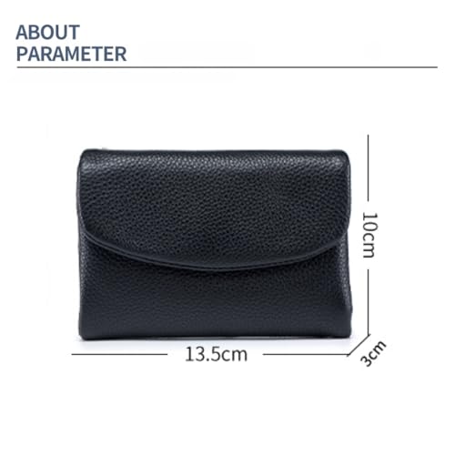 Joyfullygo Wallet, Unisex Genuine Leather Wallets, 2025 New Pebble Leather Coin Purse, Small Billfolds For Women with Id Card Holder, Coin Holder & Cash Slots (Silver)3