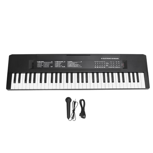 61 Key Electric Keyboard Piano for Kids,Electronic Digital Piano with 8 Tones and Rhythms for Kids Over 3 Years Old