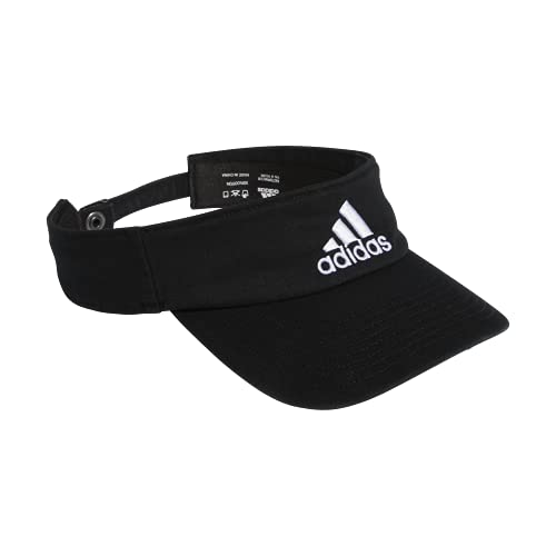 adidas Men s Ultimate Visor, Black White, ONE SIZE