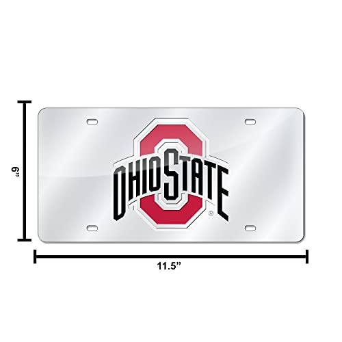 image for Rico Industries NCAA Ohio State Buckeyes Laser Inlaid Metal License Pl