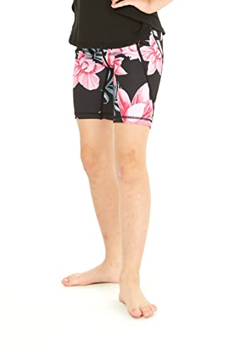 Girl's Hawaiian Athletic Sportswear Bike Shorts in Floral Patterns3