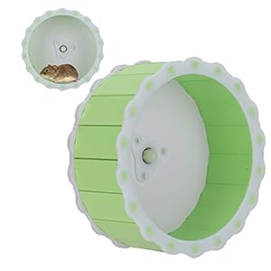 Hamsterwiel, 15cm/5.9in Hamster Oefenwielen Klein Dierenspeelgoed Mute Kurk Mat Hamster Loopwiel Stille Roller Stille…