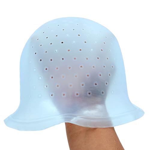 Stränchen Haube Strähnenhaube Haare Färben Zubehör Strähnchen Set 9 Stück Strähnchenhaube Haare Friseur Szubehör Färbung Kit Werkzeug einschließlich Strähnchen Set, Ohrbedeckung, Schürze, Handschuhe