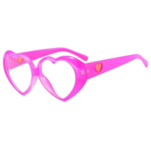 Lunettes de soleil cœur pour femmes violettes idéal look festival et plage