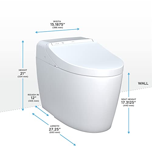 Toto MS922CUMFG#01 Totms922Cumfg01 Washlet G450 0.8/1 Gpf Dual Flush One Piece Elongated Chair Height Toilet thumb #12