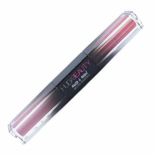 HUDA BEAUTY Matte & Metal Melted Double Ended Liquid Eyeshadows V.I Pink & Million Dollar Deals (dusty mauve)
