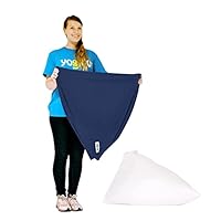 yogibo ヨギボー ピラミッド カバー付き ライトグレー　送料込み Yogibo Luxe Max (ラックス マックス) 用カバー ヨギボー 替え