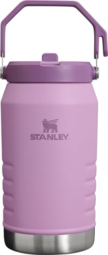 Image of Stanley IceFlow Flip Straw Jug with Handle 64 oz| Twist On Lid and Flip Up Straw | Leak Resistant for Travel and Sports | Insulated Stainless Steel | BPA-Free | Lilac