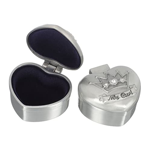 RORPOIR 2pcs Box Hair Box Alloy Tooth Holder Tooth Container Boxes for Child Silver Tooth Holder Container Teeth Mini Crown Tooth Box Zinc Alloy Diamond Tp1