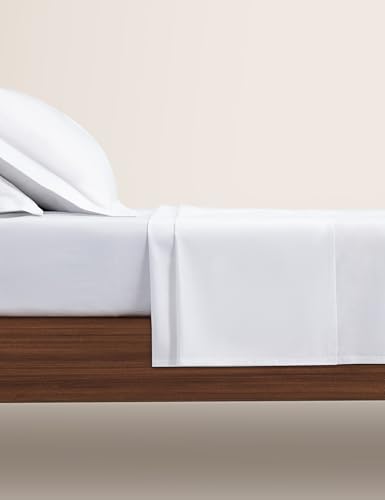 Image of Symbol Premium 100% Pure Cotton Soft Bedsheet for Double Bed - King Size (108x108 inches) with 2 Pillow Covers (27x17 inches) | 400 Threadcount
