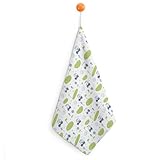 Toallas de mano decorativas para baño, diseño de carrito de golf de dibujos animados, suaves, absorbentes, pequeñas toallas de mano para cocina, granja, hotel, spa, té de invitados y fitness con
