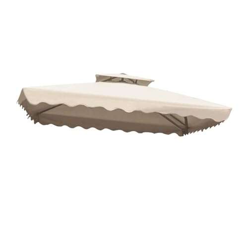 Toit de rechange tonnelle 2,5x2,5 anti-vent avec aération double toit de jardin