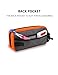 GOX Travel Toiletry Bag Dopp Kit Case for Men Multifunction Packing Organizer Pouch(Orange/Grey)